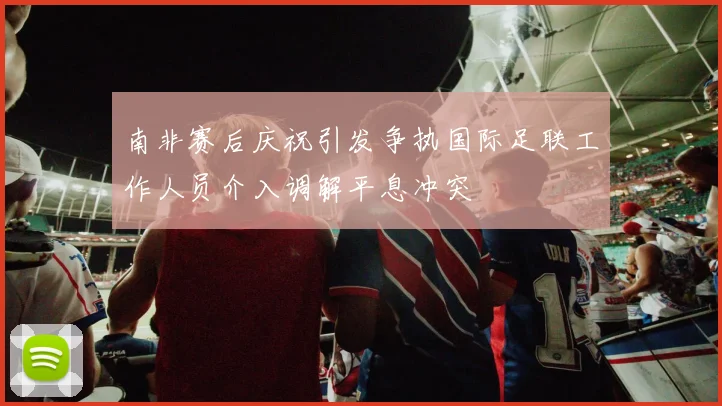 南非赛后庆祝引发争执国际足联工作人员介入调解平息冲突